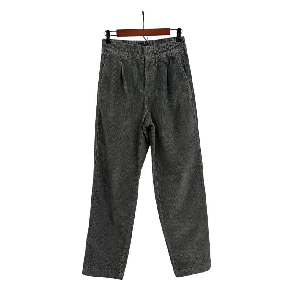 GAP Vintage High Rise Green Corduroy Grunge 90s Pleated Work Pants Size Small